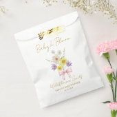 Ribbon | Wildflower Seeds Baby Shower Favor Bag Bedankzakje (Gezegeld)