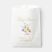 Ribbon | Wildflower Seeds Baby Shower Favor Bag Bedankzakje (Voorkant)