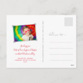 Ribbon XOXO Love and Kisses Valentijnsdag Foto Feestdagenkaart (Achterkant)