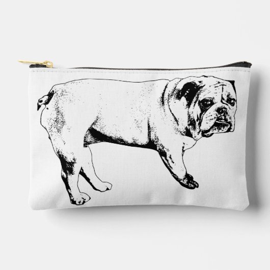 Ribbonklaar Bulldog Ritssluiting Zak Etui (Voorkant)