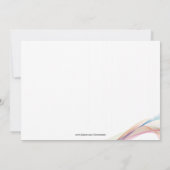 Ribbons Birthday Party Invitation Kaart (Achterkant)