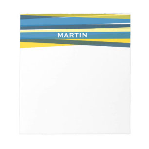 Ribbons - Blauw en Geel Notitieblok