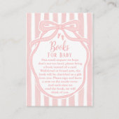 Ribbons Bows & Toes Book for Baby Enclosure Card   Informatiekaartje (Voorkant)