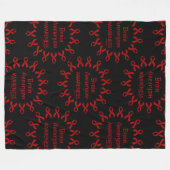 Ribbons/Cirkel...hersenschimmels Fleece Deken (Voorkant (Horizontaal))