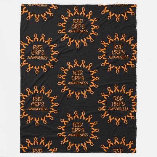 Ribbons/Cirkel.. RSD/CRPS Fleece Deken (Voorkant)