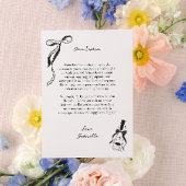 Ribbons en Champagne Celebration Bruidsmeisje Kaar