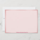 Ribbons en kant Sjabloon - Roze (Achterkant)