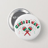 Ribbons en Maracas - Ronde Button 5,7 Cm (Voorkant /achterkant)