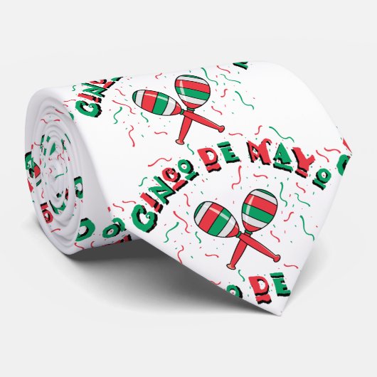 Ribbons en Maracas - Stropdas (Opgerold)