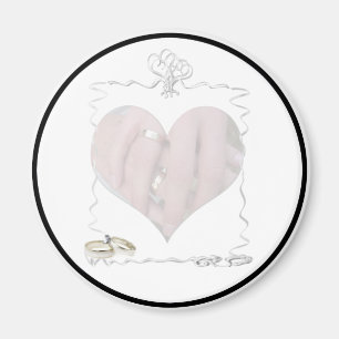 Ribbons en ringen met een bruiloft magneet