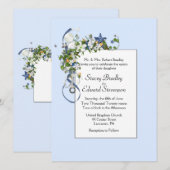 Ribbons en Starfish Bubbles Blue Kaart (Voorkant / Achterkant)