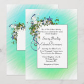 Ribbons en Starfish Bubbles Green Kaart (Voorkant / Achterkant)