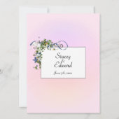 Ribbons en Starfish Bubbles Roze Kaart (Achterkant)