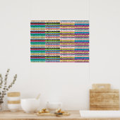 Ribbons (Fitas) van Senor do Bonfim Poster (Keuken)