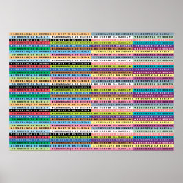 Ribbons (Fitas) van Senor do Bonfim Poster