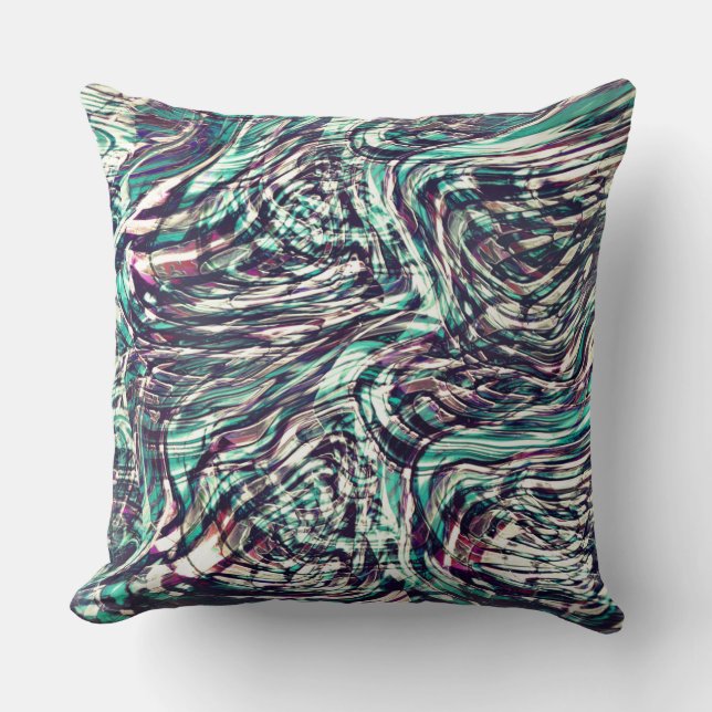 Ribbons of lijnen die door het foutentemperend ove kussen (Voorkant)