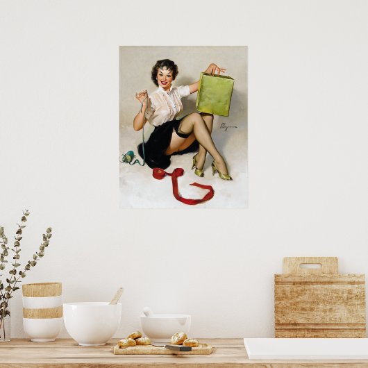 Ribbons omhoog poster (Keuken)