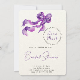 Ribbons & Romance Bruids Douche Uitnodiging