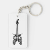 Ribcage gitaar sleutelhanger (achterkant)