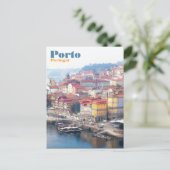 Ribeira en de Douro. Porto, Portugal. Briefkaart (Staand voorkant)