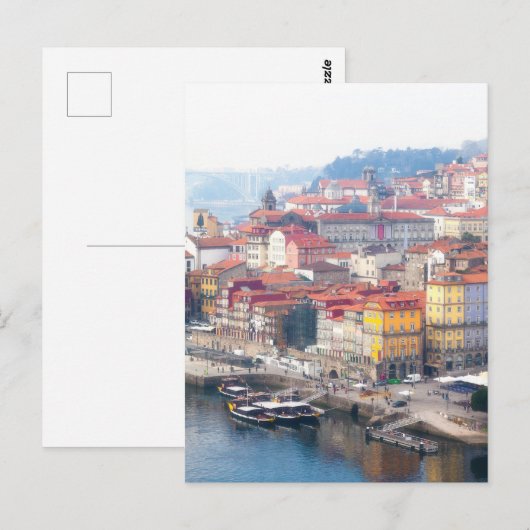 Ribeira en de Douro. Porto, Portugal. Briefkaart (Voorkant / Achterkant)