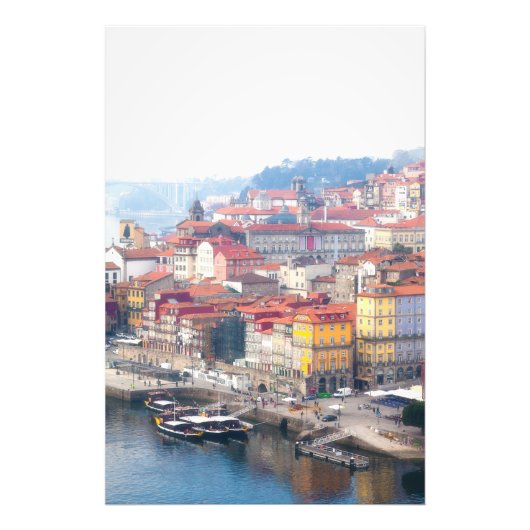 Ribeira en de Douro. Porto, Portugal. Foto Afdruk (Voorkant)