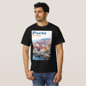 Ribeira en de Douro. Porto, Portugal. T-shirt (Voorkant volledig)