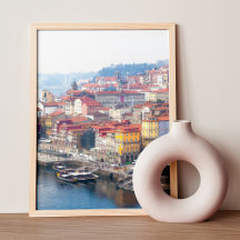Ribeira en Douro rivier. Porto, Portugal.