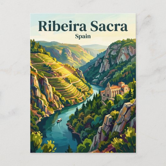 Ribeira Sacra Spanje Briefkaart (Voorkant)