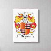 Ribeiro Family Crest Canvas Afdruk (Voorkant)
