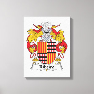 Ribeiro Family Crest Canvas Afdruk