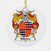 Ribeiro Family Crest Keramisch Ornament (Voorkant)