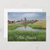 Riberhus en Ribe, Jutland, Denemarken Briefkaart (Voorkant / Achterkant)