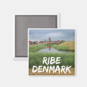 Riberhus en Ribe, Jutland, Denemarken Magneet (Voorkant / Achterkant)