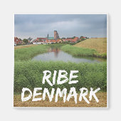 Riberhus en Ribe, Jutland, Denemarken Magneet (Voorkant)