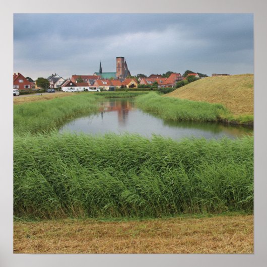 Riberhus en Ribe, Jutland, Denemarken Poster (Voorkant)