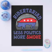  Ribertarian Minder Politiek RookBBQ Flyer (Enkel)