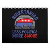  Ribertarian Minder Politiek RookBBQ Kalender (Hoes)