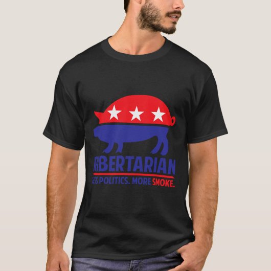 Ribertarian T-shirt Bbq En Grill (Voorkant)