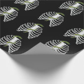 Ribkooi Botten met groen slangenhalloweenpatroon Cadeaupapier (Hoek)