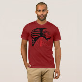 Ribkooi (rood/zwart) t-shirt (Voorkant volledig)