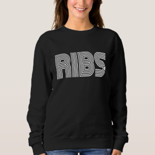 Ribs Food Retro 70s 80s Trui
