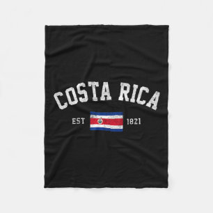 Rica Est. 1821 Costa Ricaanse vlag Onafhankelijkhe Fleece Deken