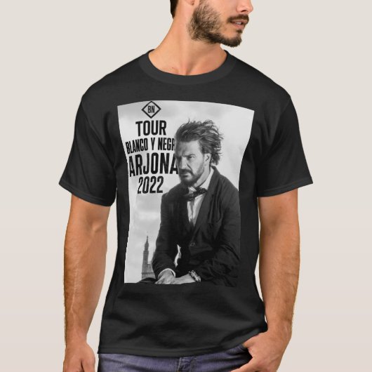 Ricardo Arjona - Blanco y Negro Tour Essential T-S T-shirt (Voorkant)