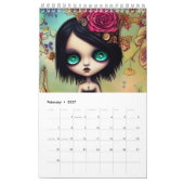 Ricaso Gothic Girls Illustraties Kalender (Feb 2027)