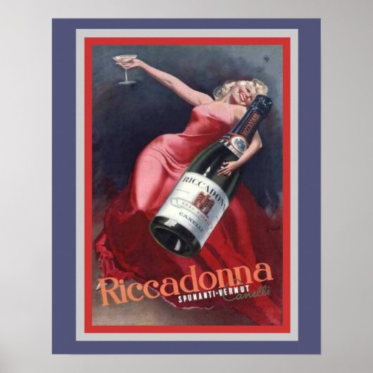 Riccadonna Vintage Ad Poster 16 x 20 (Voorkant)