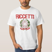 Riccetti Italiaanse achternaam T-shirt (Voorkant)
