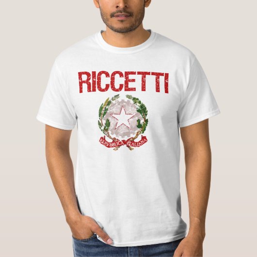 Riccetti Italiaanse achternaam T-shirt (Voorkant)