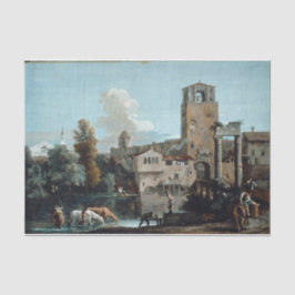 Ricci Capriccio Horses Landscape Painting Tissuepapier