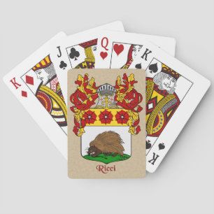 Ricci Heraldic Shield en Mantel Speelkaarten